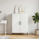 vidaXL Dressoir Wit 66 x 34,5 x 89,5 cm Bewerkt hout