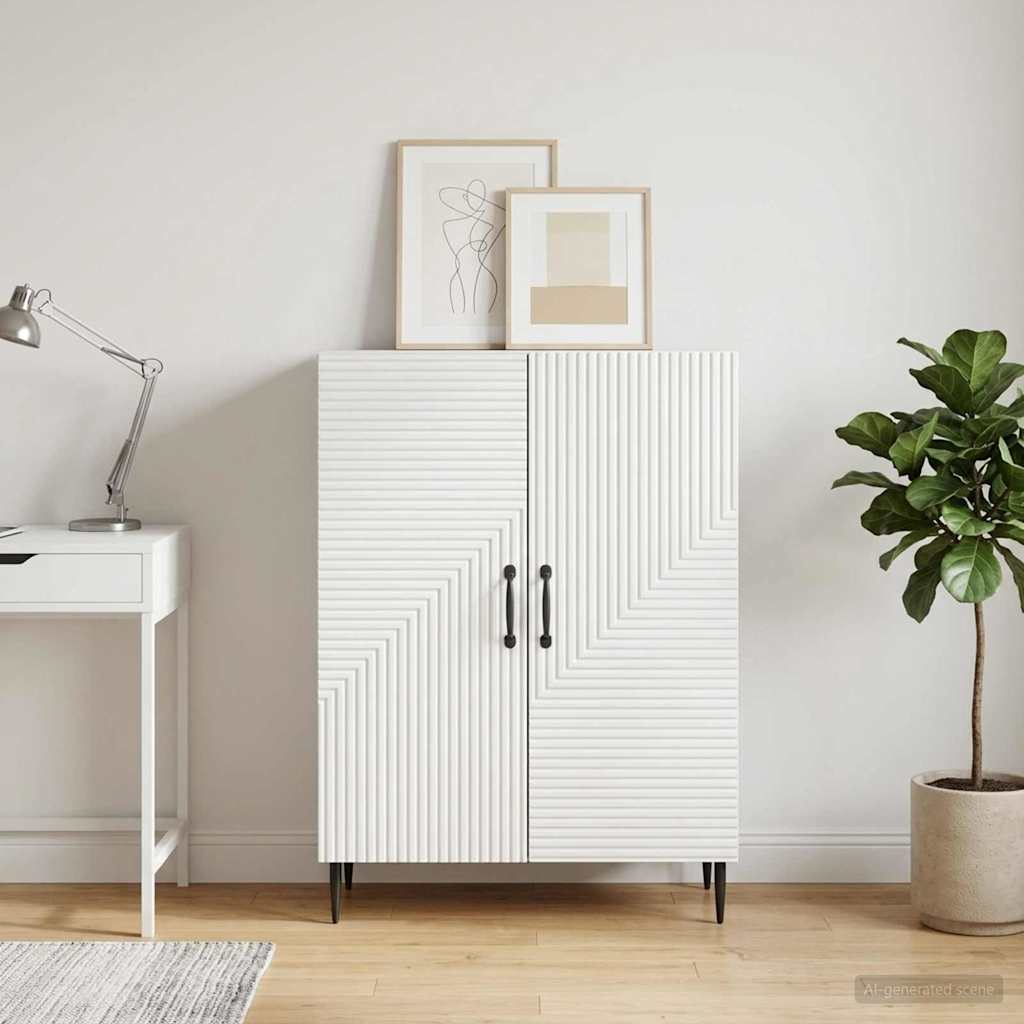 vidaXL Dressoir Wit 66 x 34,5 x 89,5 cm Bewerkt hout