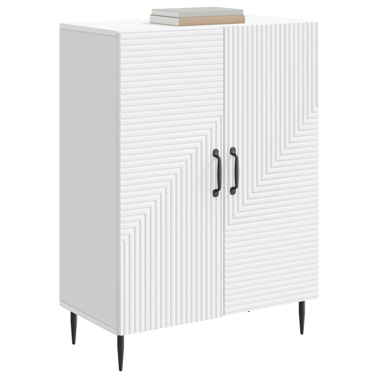 vidaXL Dressoir Wit 66 x 34,5 x 89,5 cm Bewerkt hout