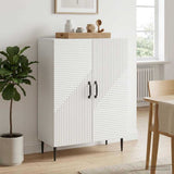 vidaXL Dressoir Wit 66 x 34,5 x 89,5 cm Bewerkt hout