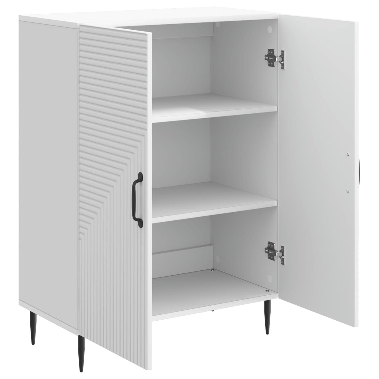 vidaXL Dressoir Wit 66 x 34,5 x 89,5 cm Bewerkt hout