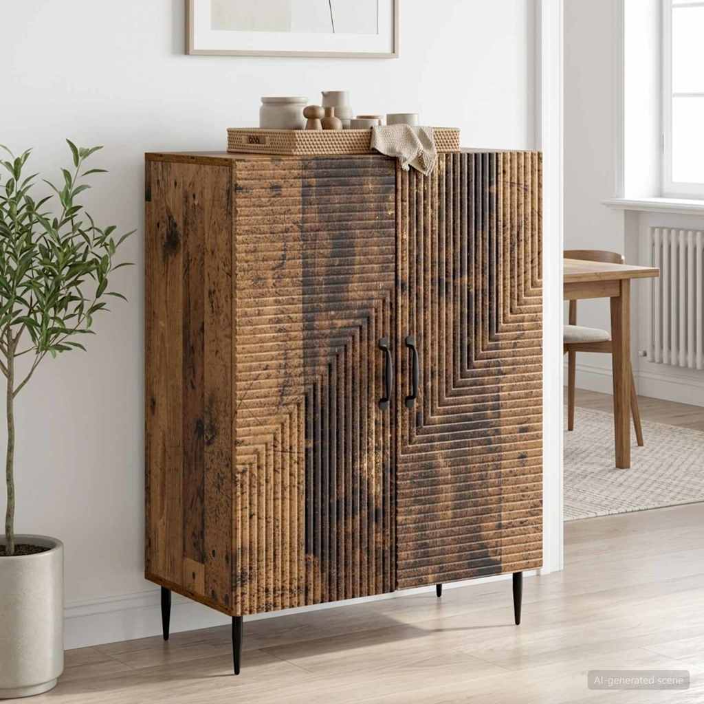 vidaXL Dressoir Wit 66 x 34,5 x 89,5 cm Bewerkt hout
