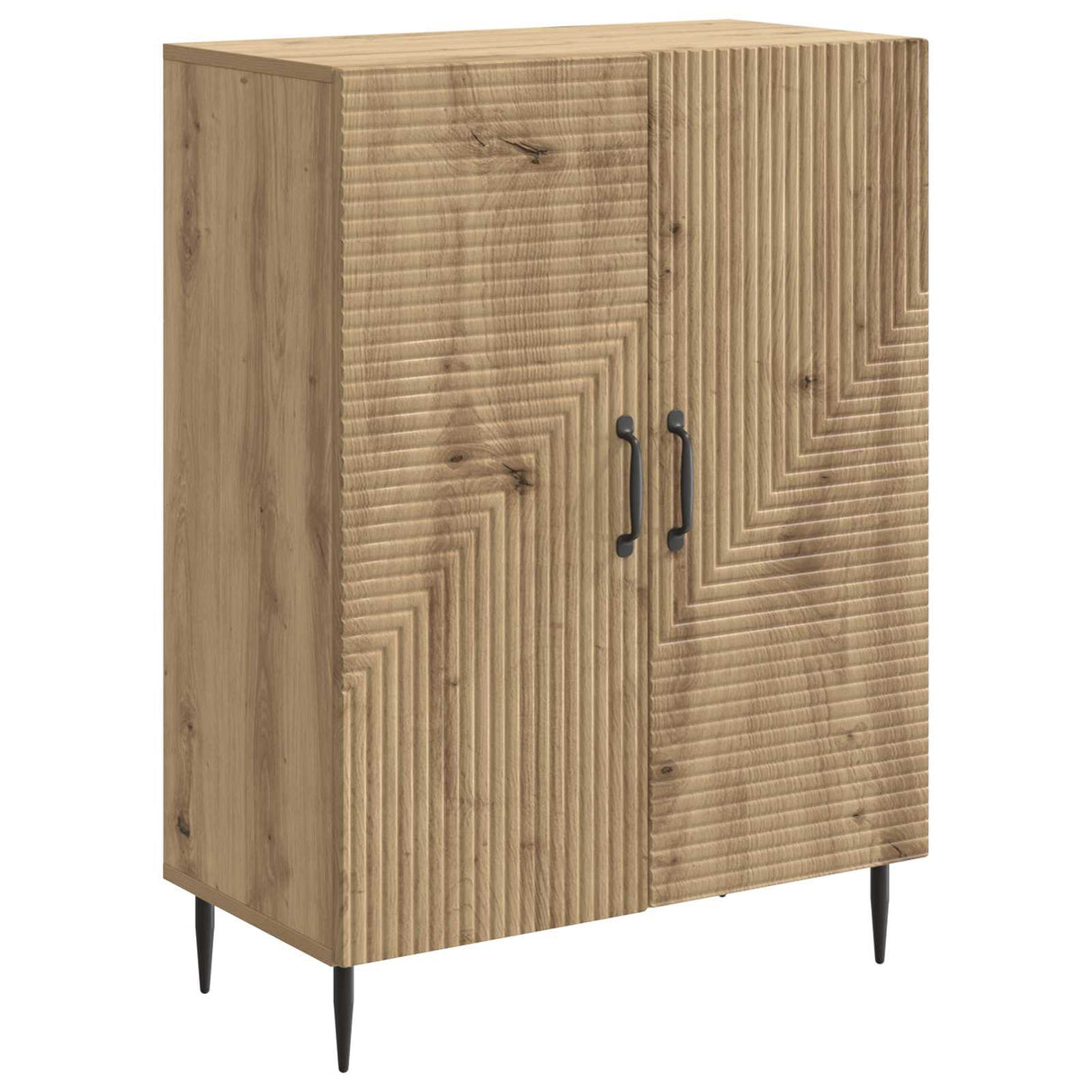 vidaXL Dressoir Wit 66 x 34,5 x 89,5 cm Bewerkt hout