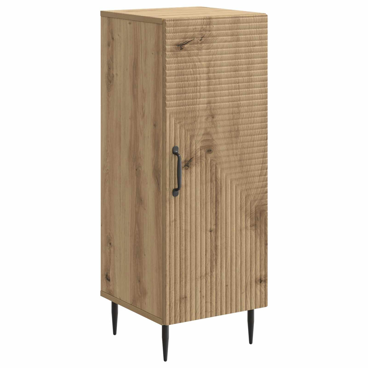 vidaXL Dressoir Zwart 33 x 34,5 x 89,5 cm Bewerkt hout