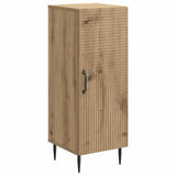 vidaXL Dressoir Zwart 33 x 34,5 x 89,5 cm Bewerkt hout
