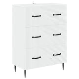 vidaXL Ladekast Wit 66 x 34,5 x 89,5 cm Bewerkt hout