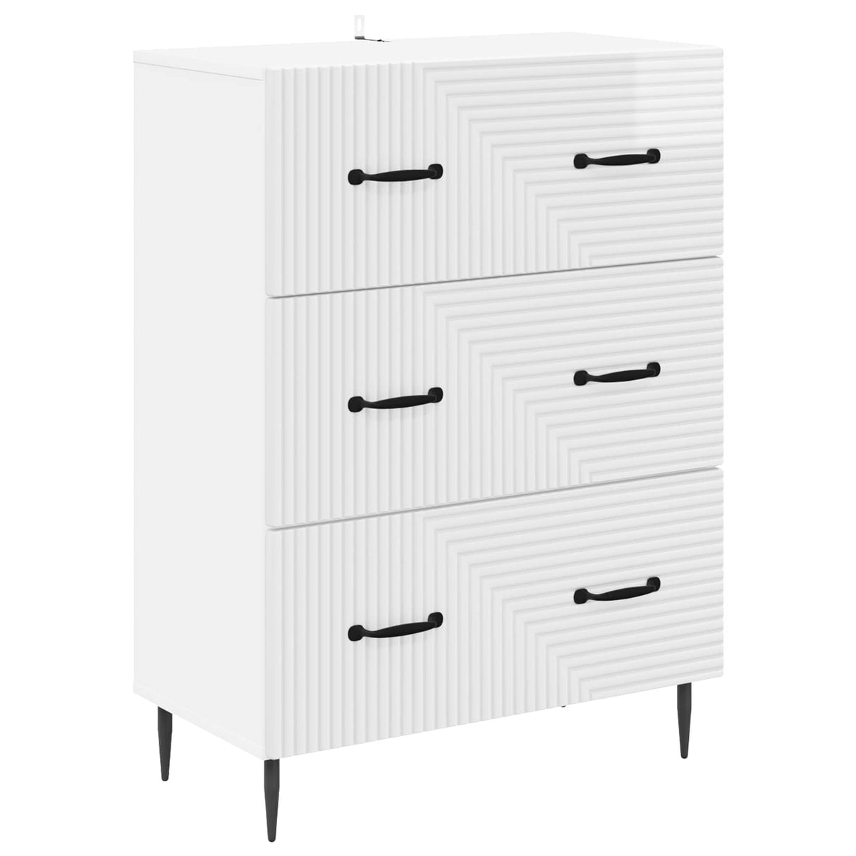 vidaXL Ladekast Wit 66 x 34,5 x 89,5 cm Bewerkt hout