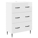 vidaXL Ladekast Wit 66 x 34,5 x 89,5 cm Bewerkt hout