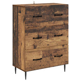 vidaXL Ladekast Wit 66 x 34,5 x 89,5 cm Bewerkt hout