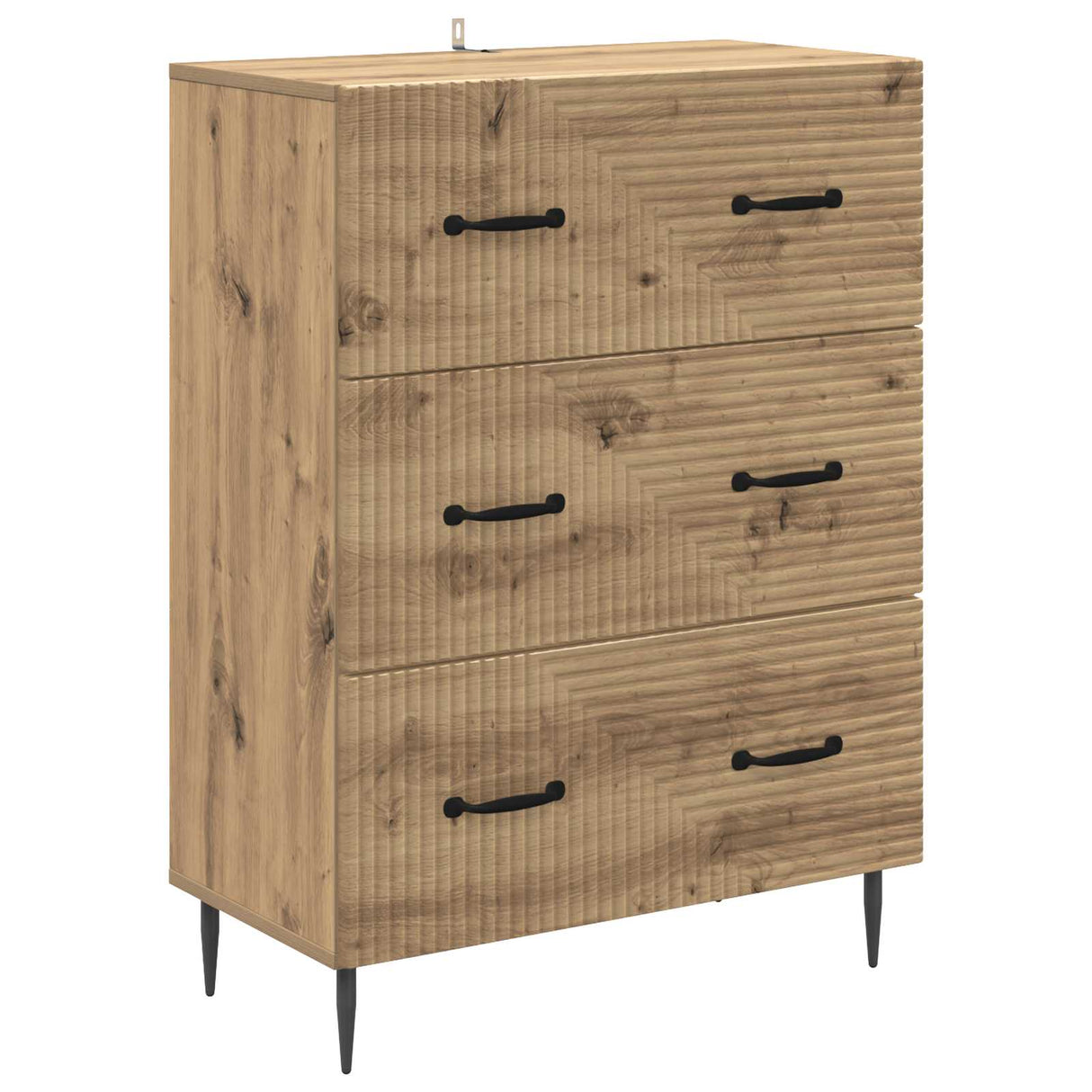 vidaXL Ladekast Wit 66 x 34,5 x 89,5 cm Bewerkt hout