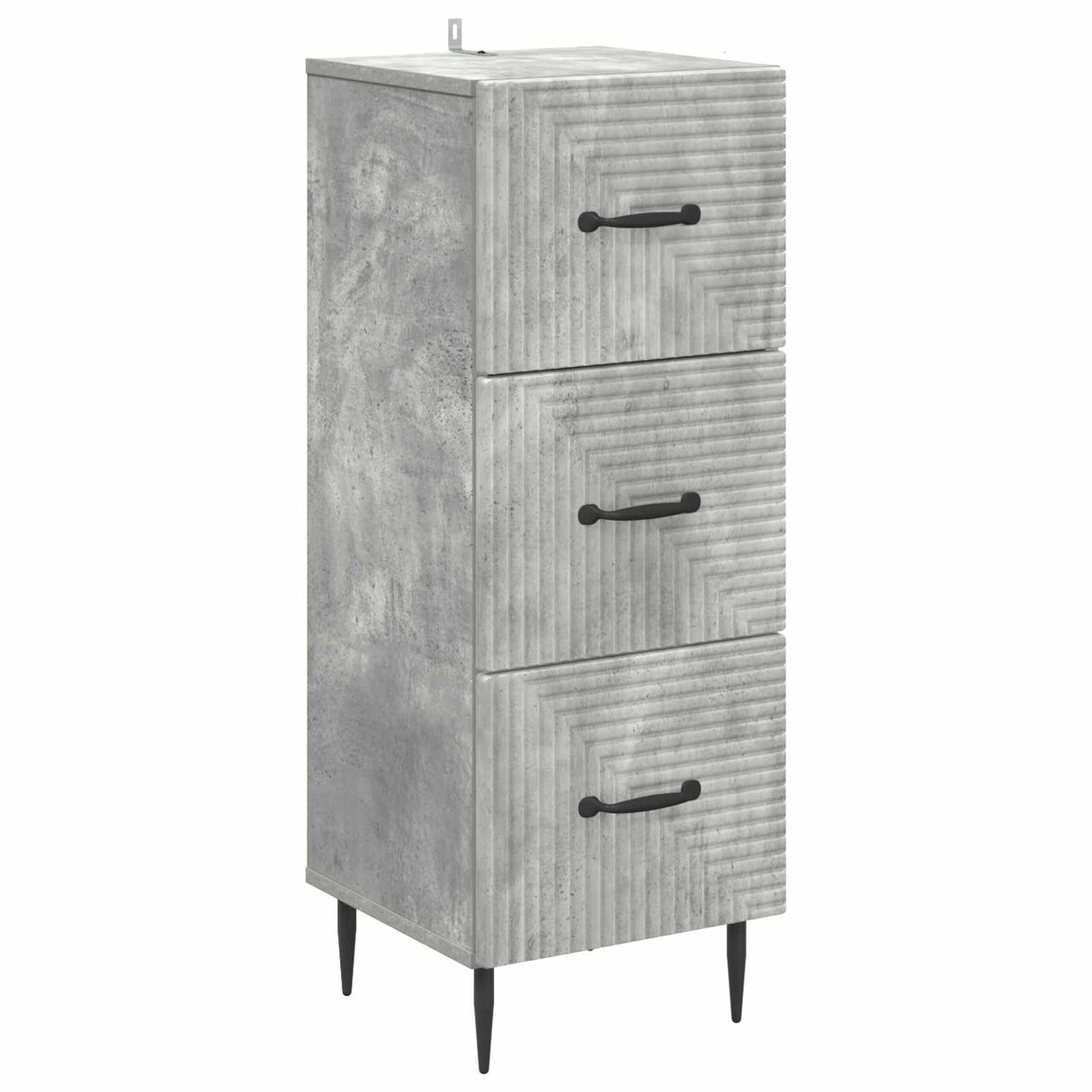 vidaXL Ladekast Zwart 33 x 34,5 x 89,5 cm Bewerkt hout