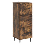 vidaXL Ladekast Zwart 33 x 34,5 x 89,5 cm Bewerkt hout