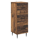 vidaXL Ladekast Zwart 33 x 34,5 x 89,5 cm Bewerkt hout