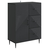 vidaXL Sideboard with Drawer Black 66 x 34.5 x 89.5 cm Engineered Wood