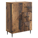 vidaXL Sideboard with Drawer Black 66 x 34.5 x 89.5 cm Engineered Wood