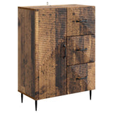 vidaXL Sideboard with Drawer Black 66 x 34.5 x 89.5 cm Engineered Wood