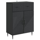 vidaXL Sideboard with Drawer Black 66 x 34.5 x 89.5 cm Engineered Wood