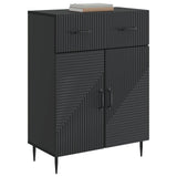 vidaXL Sideboard with Drawer Black 66 x 34.5 x 89.5 cm Engineered Wood