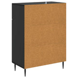vidaXL Sideboard with Drawer Black 66 x 34.5 x 89.5 cm Engineered Wood