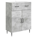 vidaXL Sideboard with Drawer Black 66 x 34.5 x 89.5 cm Engineered Wood