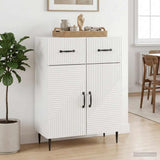 vidaXL Sideboard with Drawer Black 66 x 34.5 x 89.5 cm Engineered Wood