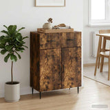 vidaXL Sideboard with Drawer Black 66 x 34.5 x 89.5 cm Engineered Wood