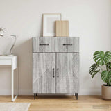 vidaXL Sideboard with Drawer Black 66 x 34.5 x 89.5 cm Engineered Wood