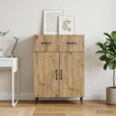 vidaXL Sideboard with Drawer Black 66 x 34.5 x 89.5 cm Engineered Wood