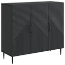 vidaXL Dressoir Zwart 89 x 34,5 x 80 cm Bewerkt hout
