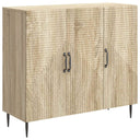 vidaXL Dressoir Zwart 89 x 34,5 x 80 cm Bewerkt hout