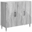 vidaXL Dressoir Zwart 89 x 34,5 x 80 cm Bewerkt hout