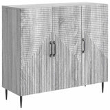 vidaXL Dressoir Zwart 89 x 34,5 x 80 cm Bewerkt hout