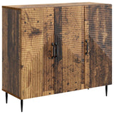 vidaXL Dressoir Zwart 89 x 34,5 x 80 cm Bewerkt hout