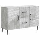 vidaXL Dressoir met lade Zwart 89 x 34,5 x 60 cm Bewerkt hout