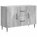 vidaXL Dressoir met lade Zwart 89 x 34,5 x 60 cm Bewerkt hout