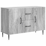 vidaXL Dressoir met lade Zwart 89 x 34,5 x 60 cm Bewerkt hout