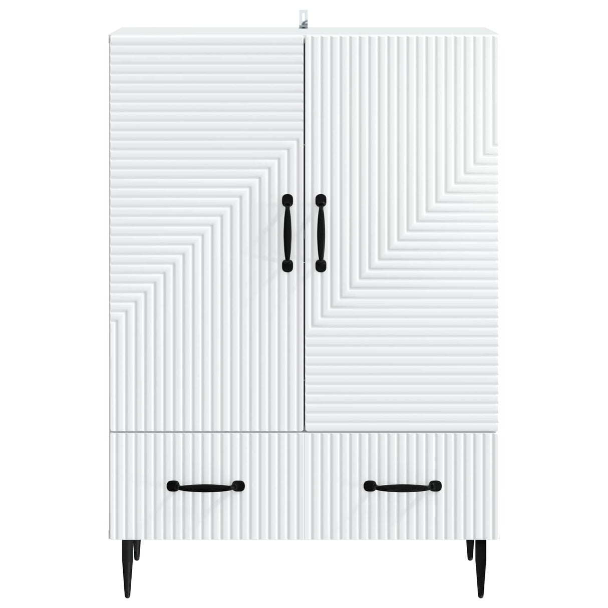 vidaXL Dressoir met lade Wit 66 x 34,5 x 95 cm Bewerkt hout