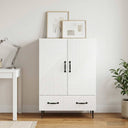 vidaXL Dressoir met lade Wit 66 x 34,5 x 95 cm Bewerkt hout