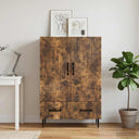 vidaXL Dressoir met lade Wit 66 x 34,5 x 95 cm Bewerkt hout