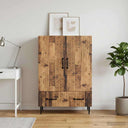 vidaXL Dressoir met lade Wit 66 x 34,5 x 95 cm Bewerkt hout