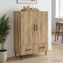 vidaXL Dressoir met lade Wit 66 x 34,5 x 95 cm Bewerkt hout