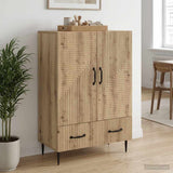 vidaXL Dressoir met lade Wit 66 x 34,5 x 95 cm Bewerkt hout