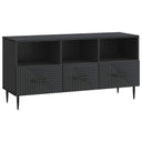vidaXL TV Kast met lade Zwart 102 x 34,5 x 50 cm Bewerkt hout