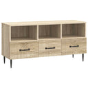 vidaXL TV Kast met lade Zwart 102 x 34,5 x 50 cm Bewerkt hout