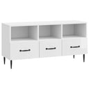 vidaXL TV Kast met lade Zwart 102 x 34,5 x 50 cm Bewerkt hout