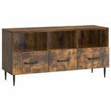 vidaXL TV Kast met lade Zwart 102 x 34,5 x 50 cm Bewerkt hout