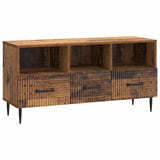vidaXL TV Kast met lade Zwart 102 x 34,5 x 50 cm Bewerkt hout