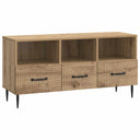 vidaXL TV Kast met lade Zwart 102 x 34,5 x 50 cm Bewerkt hout