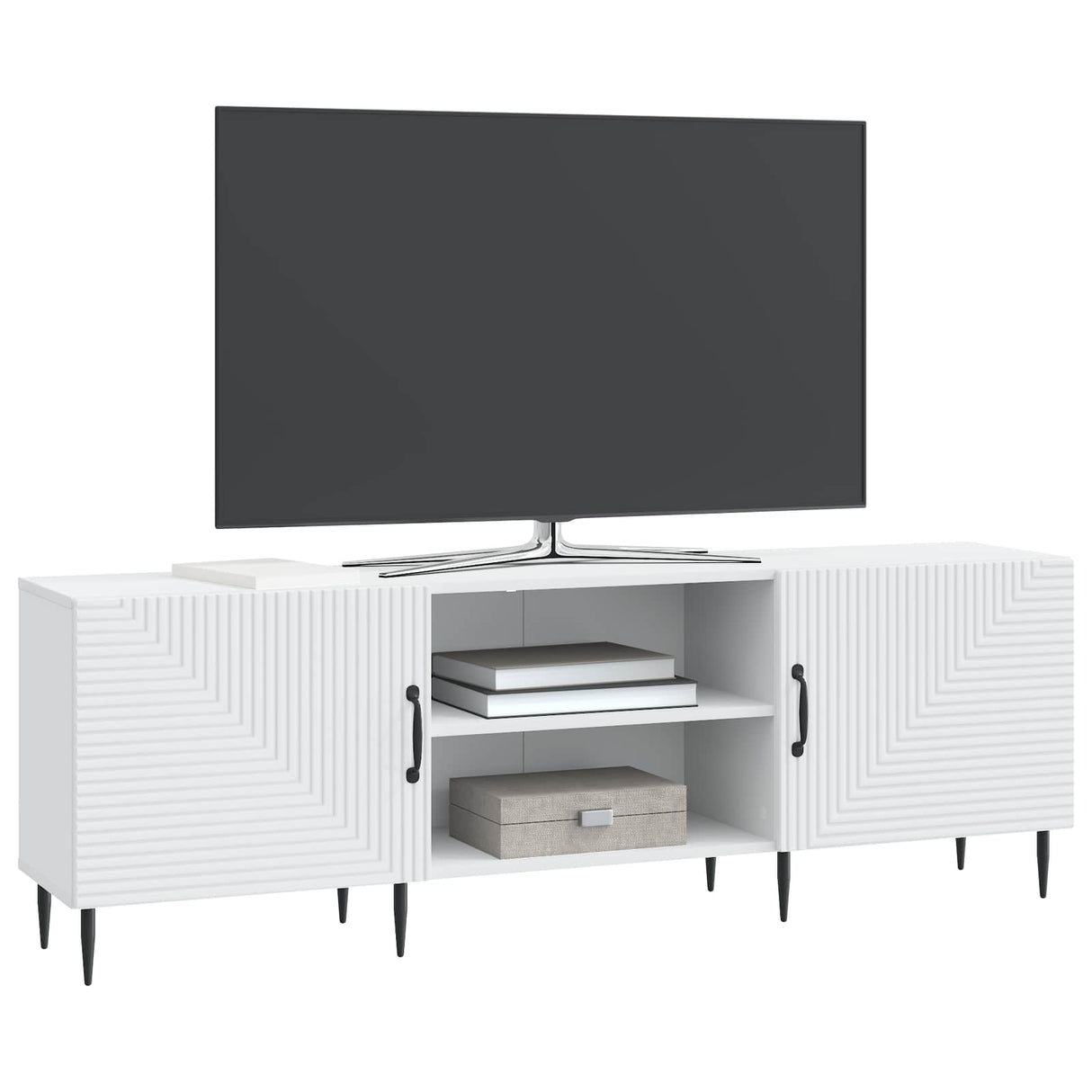 vidaXL TV Cabinet White 150 x 31 x 50 cm Engineered Wood