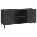 vidaXL TV Kast Zwart 102 x 34,5 x 50 cm Bewerkt hout